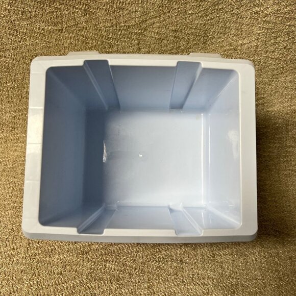 Vtg. Rubbermaid Sidekick Pink,White & Green Plastic Hard Sides Lunch Box- Lockin - Picture 5 of 9